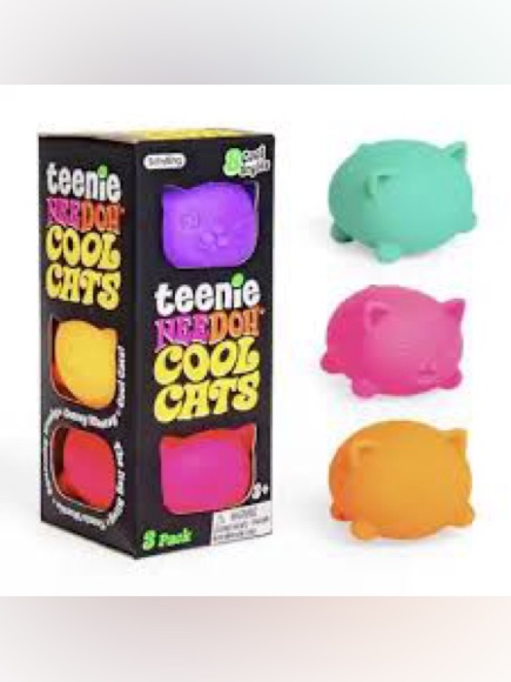 New authentic needoh cool cats - 3 pack